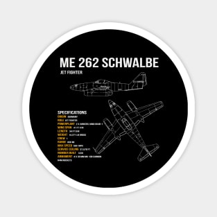 Me 262 German Fighter Jet Plane Magnet